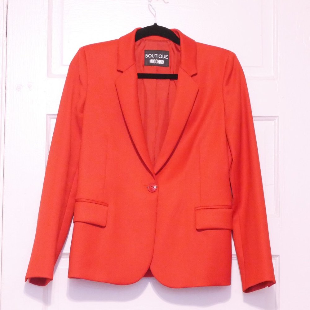 Moschino Boutique Red Blazer